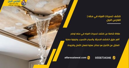 كشف تسربات المياه في مكه